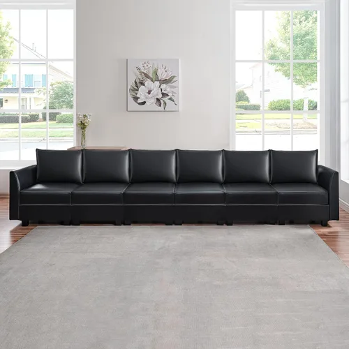 Miniatura 15 de Naomi Home Elizabeth - Sofá modular modular convertible en forma de U con diván de gran tamaño, para sala de estar grande, sofá seccional