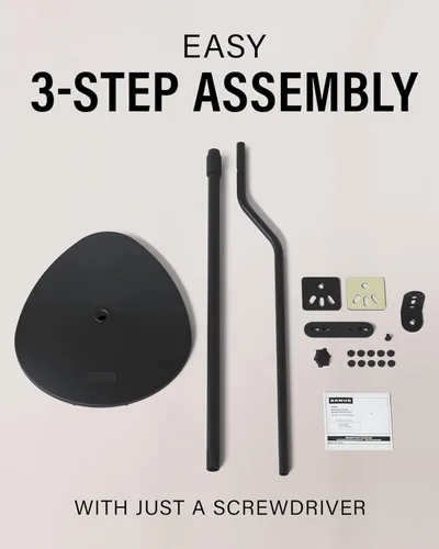 Miniatura 5 de SANUS Paquete de sistema de sonido premium: soporte de pared universal extensible para barra de sonido + soportes de altavoz de altura ajustable
