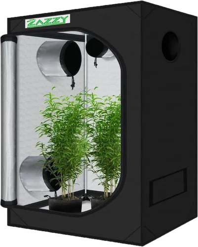Miniatura 13 de zazzy Carpa de Cultivo 18"x30"x36" Hidropónica de Servicio Pesado Cuarto Oscuro Reflectante Mylar Carpas de Cultivo con Ventana y Bandeja de Piso