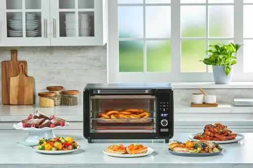 Miniatura 5 de BLACK+DECKER Crisp 'N Bake™ Horno tostador para freír digital de 6 rebanadas