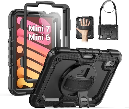 Miniatura 19 de SEYMAC Funda para iPad de 9ª/8ª/7ª Generación Estuche 10.2" 2021-2019, Funda Protectora de Cuerpo Completo Resistente a Prueba de Golpes de Servicio