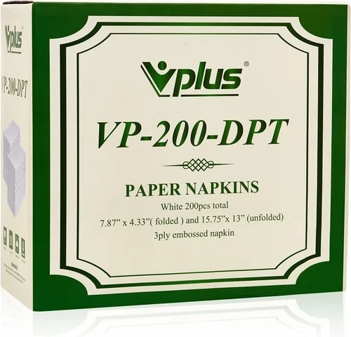 Miniatura 7 de Vplus Paquete de 200 unidades de toallas de invitados de calidad premium desechables, servilletas de cena suaves y absorbentes, servilletas