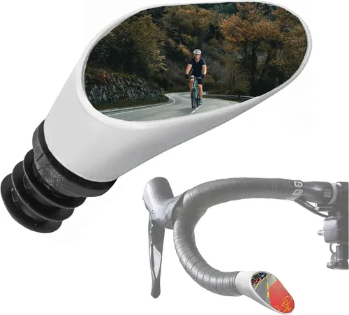 Miniatura 11 de Sprintech Espejo de Bicicleta Cóncavo Chapado en Cromo Fabricado en Suiza para Manillar – Terminado a Mano, Ajustable, Superficie Reflectante
