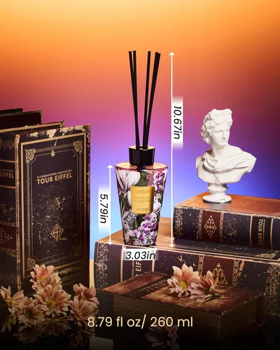 Miniatura 4 de M&SENSE Moonlight - Juego de difusor de varillas tuberosa – 8.79 onzas líquidas de fragancia para el hogar, difusor de aceite esencial no tóxico