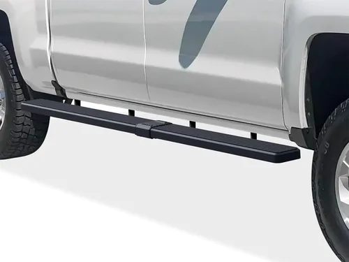 Miniatura 12 de APS Estribos de Acero Inoxidable 304 (Plata Pulida 6 pulgadas) Barras Nerf Compatibles con Chevy Silverado GMC Sierra 1500 2007-2018 y 2500 HD 3500