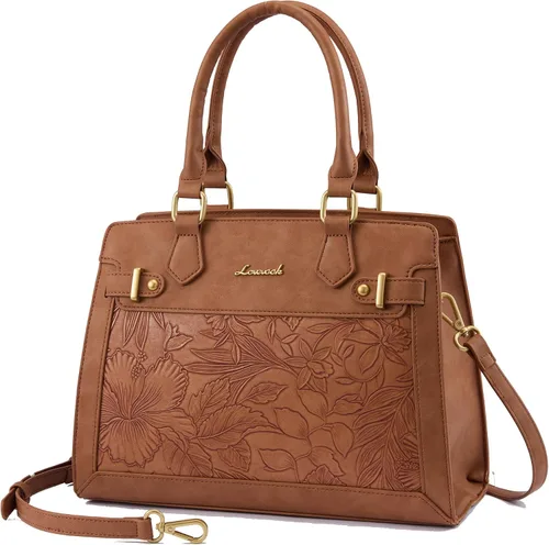 Miniatura 19 de LOVEVOOK Monederos y bolsos para mujer, bolso de hombro, bolso negro y asa superior de piel sintética para damas