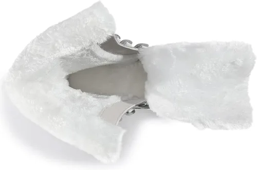 Miniatura 8 de COOJOY - Botas de nieve a media caña, peludas, e impermeables de mujer para el invierno