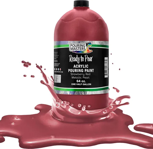 Miniatura 33 de Pouring Masters Royal Blue Metallic Pearl - Pintura acrílica para verter lista para verter – Pintura acrílica líquida premezclada de 32 onzas
