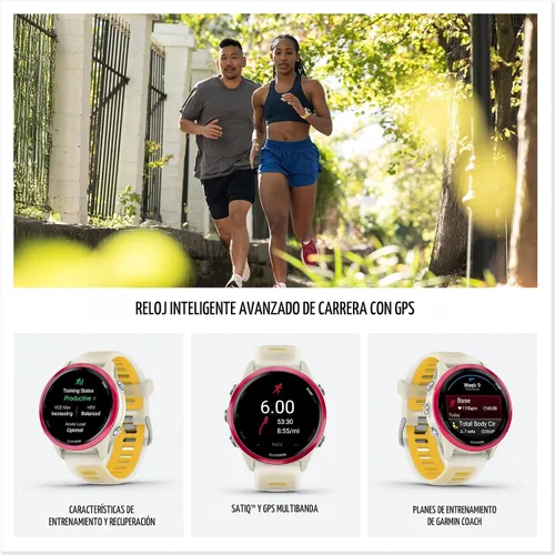 Miniatura 2 de Garmin® Forerunner® 570, 42mm, Reloj inteligente avanzado GPS para correr y triatlón, pantalla AMOLED, funciones de entrenamiento y recuperación