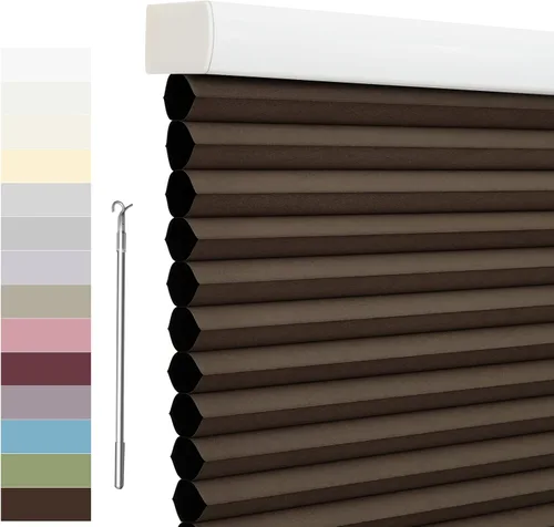 Miniatura 38 de Tonature Persianas Celulares de Tamaño Personalizado para Ventanas Cortinas Blackout sin Cordón Persianas Enrollables Protección UV Aislamiento