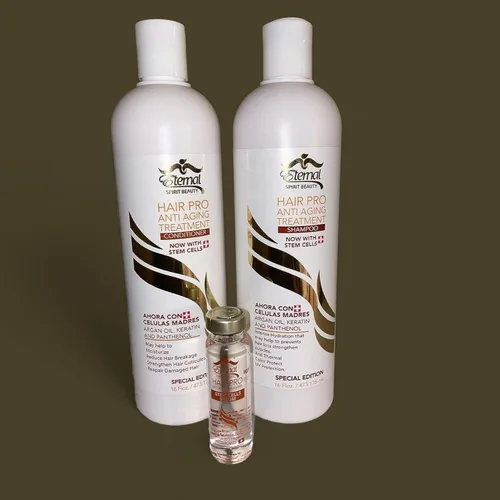 Miniatura 5 de Eternal Hair Pro Tratamiento Anti Envejecimiento Champú y Acondicionador Células Madre Suero