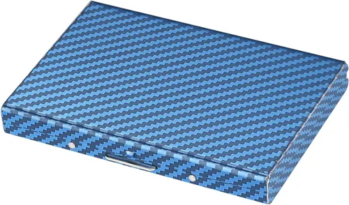 Miniatura 17 de BONSYL® Soporte para tarjetas de crédito, cartera delgada de metal con bloqueo RFID, con 6 ranuras para tarjetas, para mujeres y hombres.