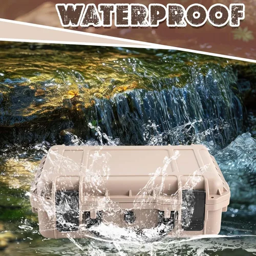 Miniatura 6 de Relaxweex 1 Pieza Estuche Rígido Impermeable de 14.3 x 11.4 x 4.5 Pulgadas con Inserto de Espuma Personalizable DIY Estuche Protector Portátil