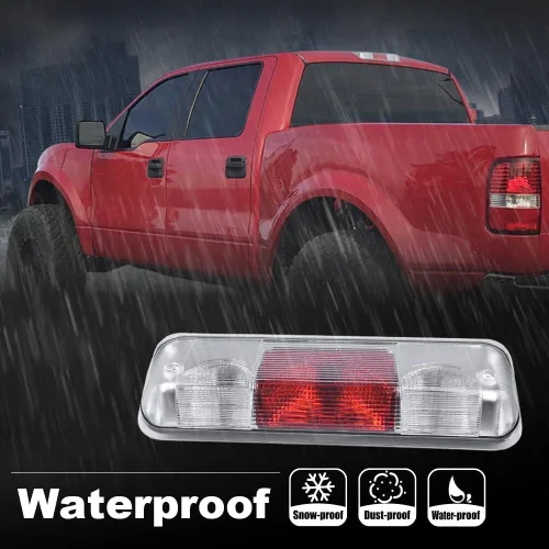 Miniatura 4 de ALLGOOD Tercera luz de freno compatible con Ford F150 2004-2008 3ª lámpara de freno montaje alto centro techo trasero tercera carga/luz