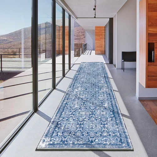 Miniatura 40 de Vaukki - Alfombra de pasillo, suave y peluda, alfombra antideslizante lavable, para lavandería, cocina, granja, baño, entrada y dormitorio