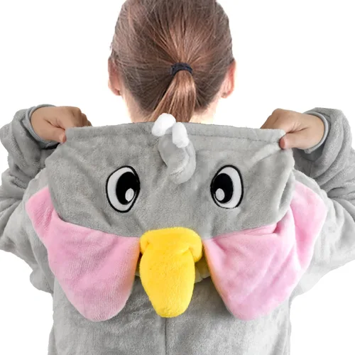 Miniatura 3 de U-ParBoo Pijama de franela de una pieza para disfraz de Halloween, diseño de animal