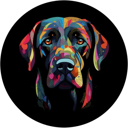 Miniatura 3 de Labrador Retriever - Cara de perro colorida divertida amante del laboratorio, PopSockets intercambiables PopGrip