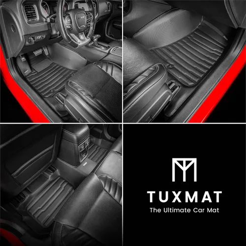Miniatura 2 de TuxMat - Para los modelos Dodge Charger RWD 2011-2023 - Alfombrillas personalizadas para automóvil - Cobertura máxima, todo tipo de clima, medición