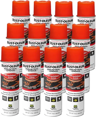 Miniatura 8 de Rust-Oleum 203023 Industrial Choice - Pintura en aerosol para marcado a base de disolvente invertido, 17 onzas, verde fluorescente