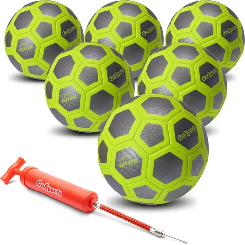GoSports Pelotas de fútbol sala Elite – Elige un paquete individual o seis – Ideal para juegos de fútbol sala en interiores o exteriores o práctica