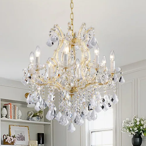 Miniatura 14 de Candelabros modernos de cristal para comedor, pequeños cristales para dormitorio, comedor, pasillo, isla de cocina, baño, armario