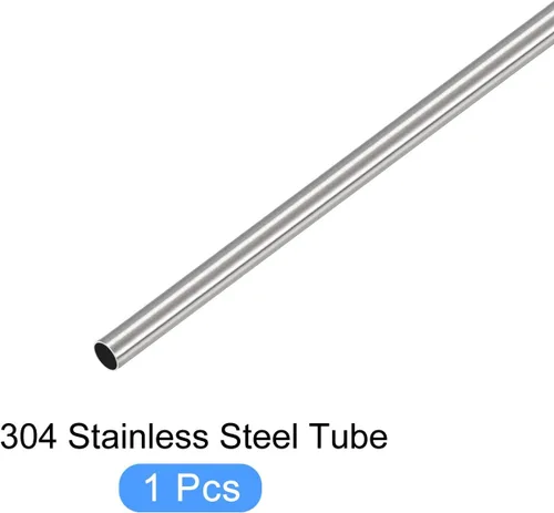 Miniatura 5 de METALLIXITY Tubo de acero inoxidable 304 (0.126 in de diámetro x 0.008 in de pared T x 11.811 in de largo), tubo recto - para muebles del hogar