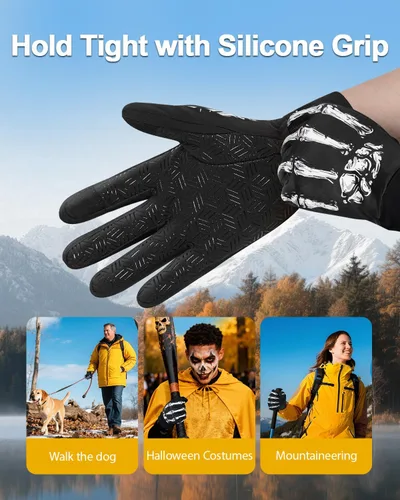 Miniatura 5 de RIGWARL Guantes impermeables para clima frío y frío, guantes de invierno para hombres y mujeres con pantalla táctil