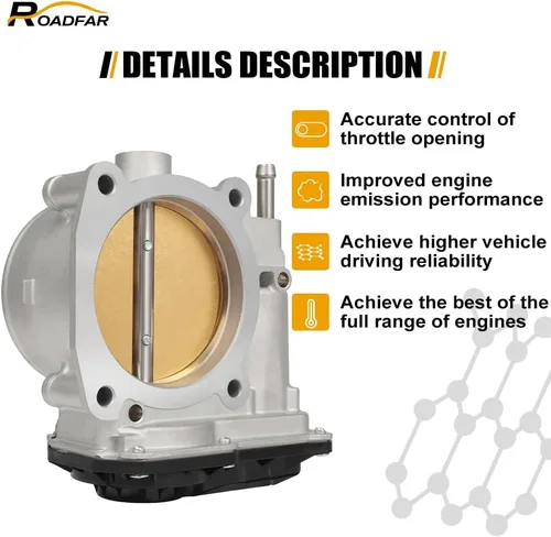 Miniatura 3 de ROADFAR Cuerpo del acelerador S20197 22030-0F010 22030-38020 para 2008-2021 para Lexus LX570, 2008-2021 para Toyota Land Cruiser, 2008-2021