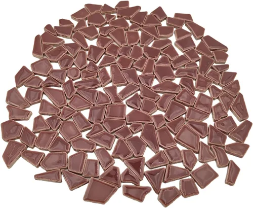 Miniatura 24 de Azulejos de mosaico de cerámica de 7.05 oz para manualidades, azulejos de mosaico de porcelana de 0.2 x 0.8 pulgadas para decoración del hogar