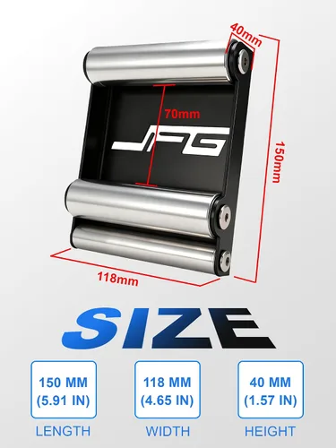 Miniatura 3 de JFG RACING Soporte de limpieza de ruedas para motocicletas, (motocicletas < 220 kg y ancho de neumático < 180 mm) Soporte de rodillo de paddock