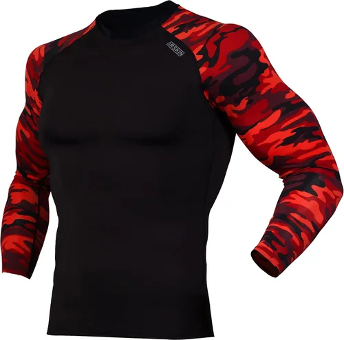 Miniatura 3 de DRSKIN Paquete de 4, 3 o 1 camiseta de compresión para hombre, manga larga, deportiva, capa base, entrenamiento, correr, atletismo, gimnasio