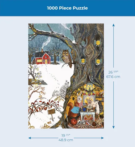 Miniatura 4 de New York Puzzle Company - Loré Pemberton Cold Hollow - Rompecabezas de 1000 piezas para noches de juegos familiares por Loré Pemberton