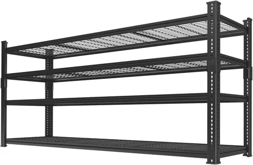 Miniatura 9 de Estantes de almacenamiento resistentes, 60 pulgadas de largo x 24 pulgadas de ancho x 60 pulgadas de alto, carga 2640 libras, estante industrial