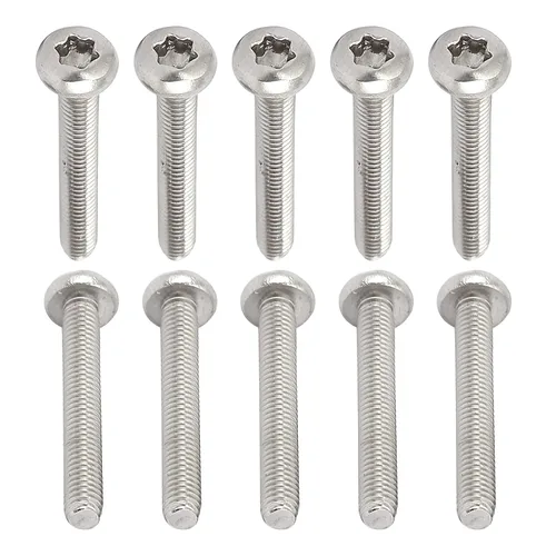 Miniatura 72 de DTGN Tornillos Torx de cabeza plana M1.0.236x0.118 in (DXL), paquete de 20, buenos para maquinaria, sujetadores de seguridad Torx de acero