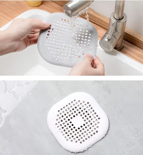Miniatura 4 de Tapón para desagüe de ducha, 2 piezas, protectores para el hogar con ventosa para trampa de agua, cubierta para fregadero para baño, bañera y cocina