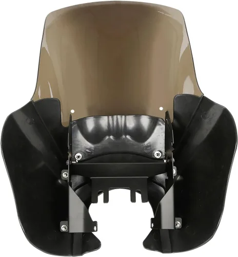 Miniatura 4 de Cubierta de carenado de faros delanteros color negro mate con parabrisas de 15 pulgadas para Harley Davidson Dyna Street Bob T