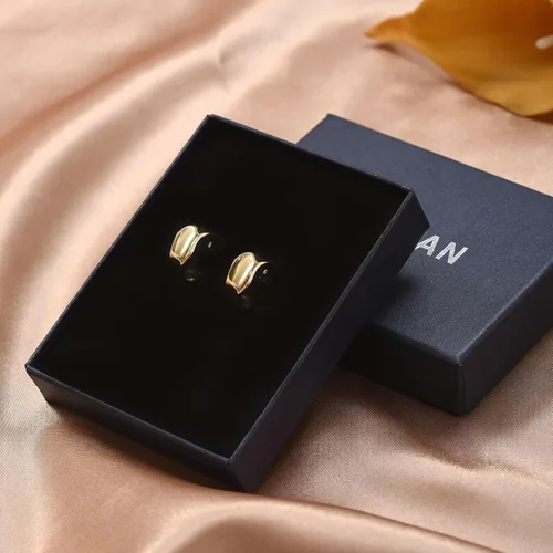 Miniatura 18 de Aretes de aro gruesos de oro para mujer, chapados en oro de 14 quilates y plata, aretes geométricos, aretes colgantes de nudo de moda