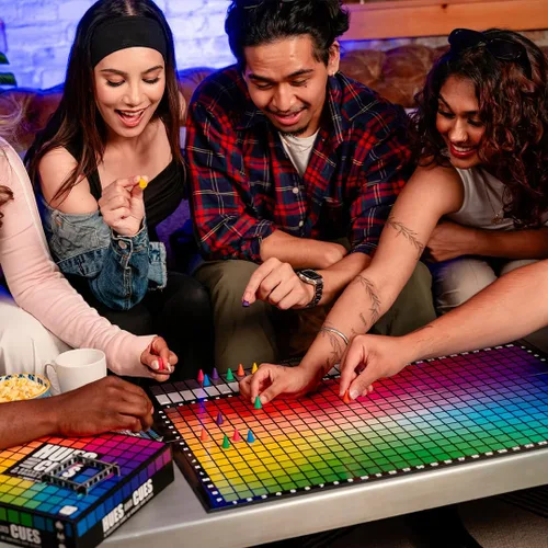 Miniatura 9 de HUES and CUES Juego de adivinanzas de colores vibrantes, perfecto para la noche de juegos en familia Conecta pistas y colores 480 cuadrados