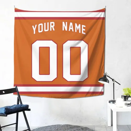 Miniatura 2 de Tapiz personalizado de fútbol americano personalizado con cualquier nombre, tapiz de 59 x 59 pulgadas, para colgar en la pared, gimnasio, deportes