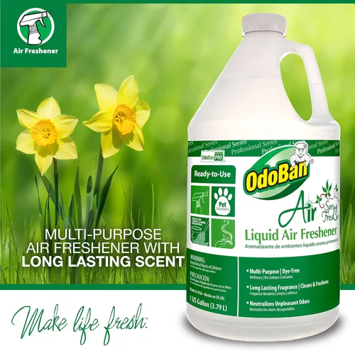 Miniatura 4 de OdoBan Fogmaster Jr. - Nebulizador eléctrico de mano y ambientador líquido, 1 galón, aroma fresco de primavera