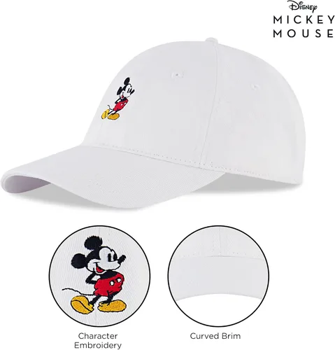 Miniatura 34 de Disney Gorra de béisbol para hombre, sombrero ajustable de Mickey Mouse para adultos