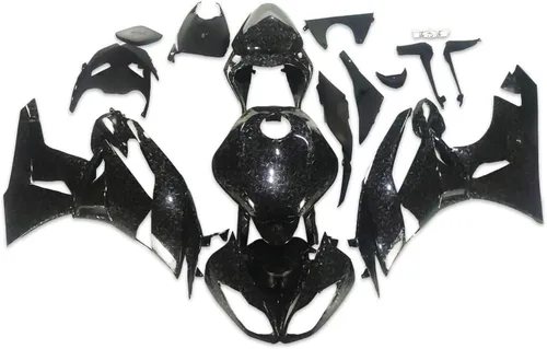 Miniatura 17 de US STOCK - Carenado negro brillante apto para 2009-2012 ZX6R 636 ZX-6R inyección ABS plásticos posventa carrocería 2010 2011 09 10 11 12