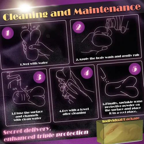 Miniatura 6 de Muñeca de silicona de bolsillo para masturbación masculina - Masturbador ultra realista con textura de piel en 3D, labios gruesos, muñecas sexuales