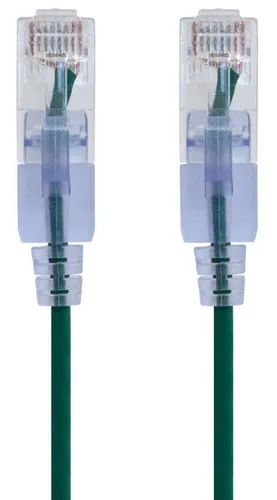 Miniatura 42 de Monoprice Cat6A - Cable de conexión Ethernet de 6 pulgadas, negro, UTP, 30 AWG, 10G, cable de cobre puro desnudo, sin enganche, RJ45, serie SlimRun