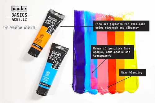 Miniatura 3 de Liquitex BASICS: juego de 72 tubos de pintura acrílica, 22ml (0.74 onzas)