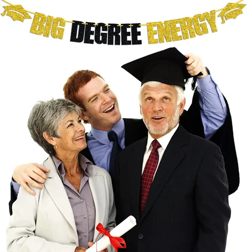 Miniatura 3 de Cartel de energía de gran grado, clase de 2026/felicitaciones, licenciatura/maestría, doctorado, suministros de decoración de fiesta de graduación