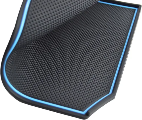 Miniatura 2 de Alfombrillas de silicona para Subaru Crosstrek Accesorios 2012-2017 Forester 2014-2018 XV Impreza 2012-2016 Interior Dash Pad Liner Azul recortado