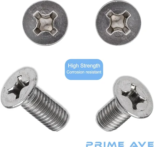 Miniatura 4 de Tornillos rotores de disco de freno – Tornillos de retención de rotor de freno delantero/trasero de acero inoxidable – Tornillos de rotor