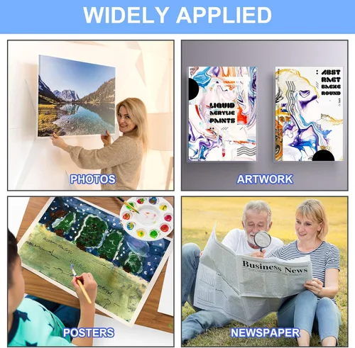 Miniatura 6 de Sherr 2 piezas protectores rígidos para impresión de 18 x 24 pulgadas, protectores de láminas de plástico duro transparente, fundas para póster