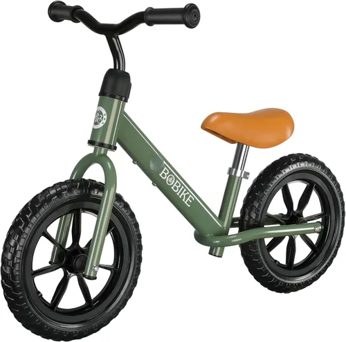 Bobike Toddler Balance Bike Toys for 2 to 5 Year Old Girls Boys Adjustable Seat and Handlebar No-Pedal Training Bike Best Gifts for Kids Verde